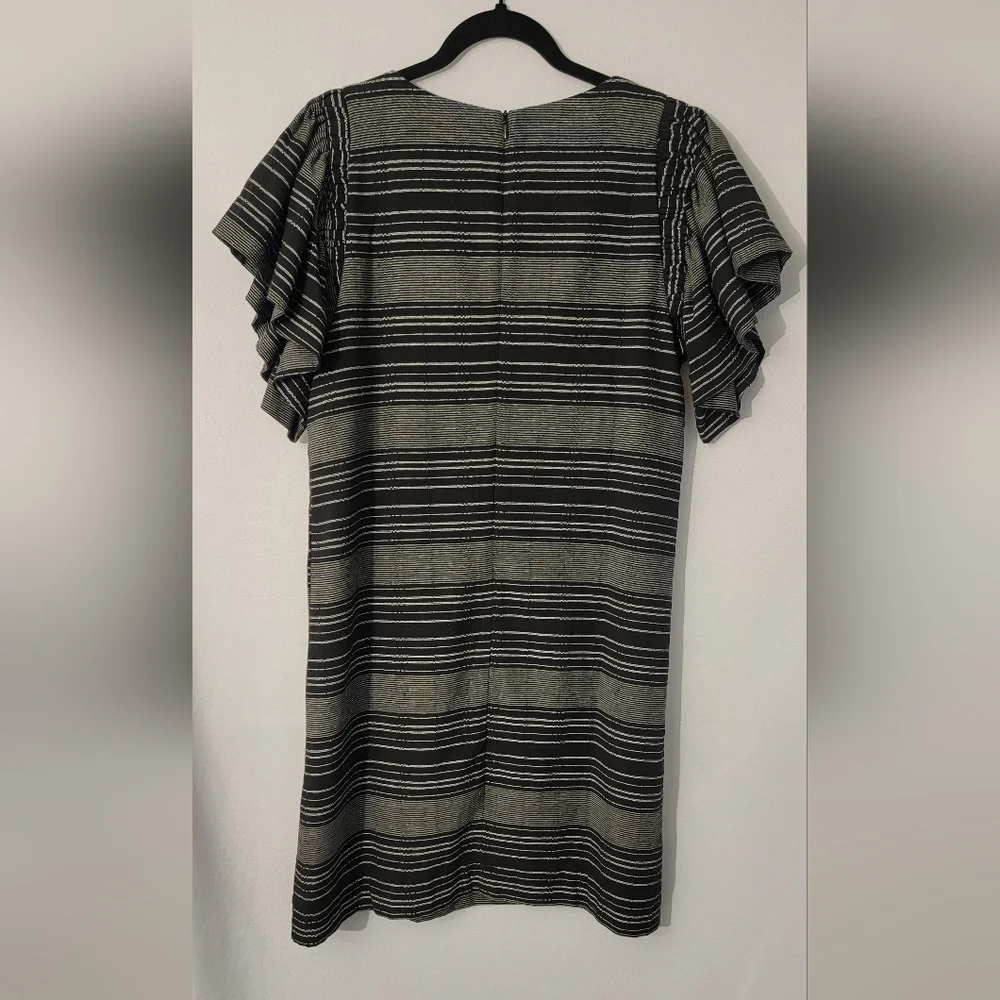 Moon River Black and White Striped Dress Size M - Picture 5 of 7